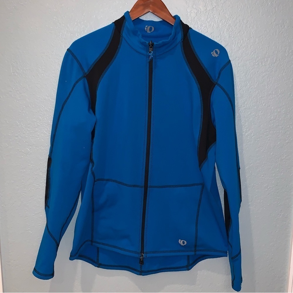 Pearl Izumi Men’s Blue Reversible Zip Front Athletic Biking Cycling Sweater XL - Picture 1 of 5